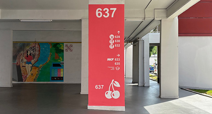Wayfinding with a Splash of Colour in Yio Chu Kang